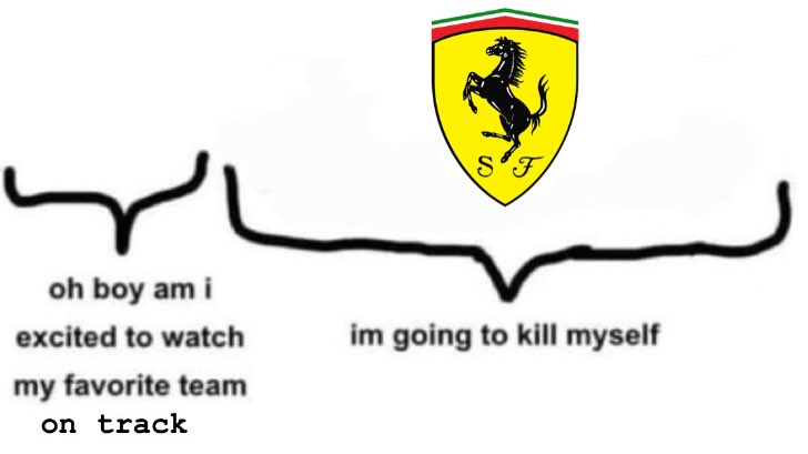 Just a normal day for Ferrari fans