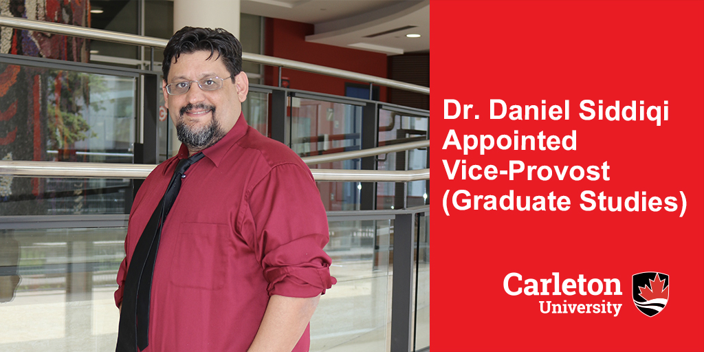 Along with <a href="/CU_President/">President & Vice-Chancellor of Carleton University</a>, I'm pleased to announce the appointment of Dr. Daniel Siddiqi as Vice-Provost (Graduate Studies), effective July 1, 2024: carleton.ca/provost/2024/0…