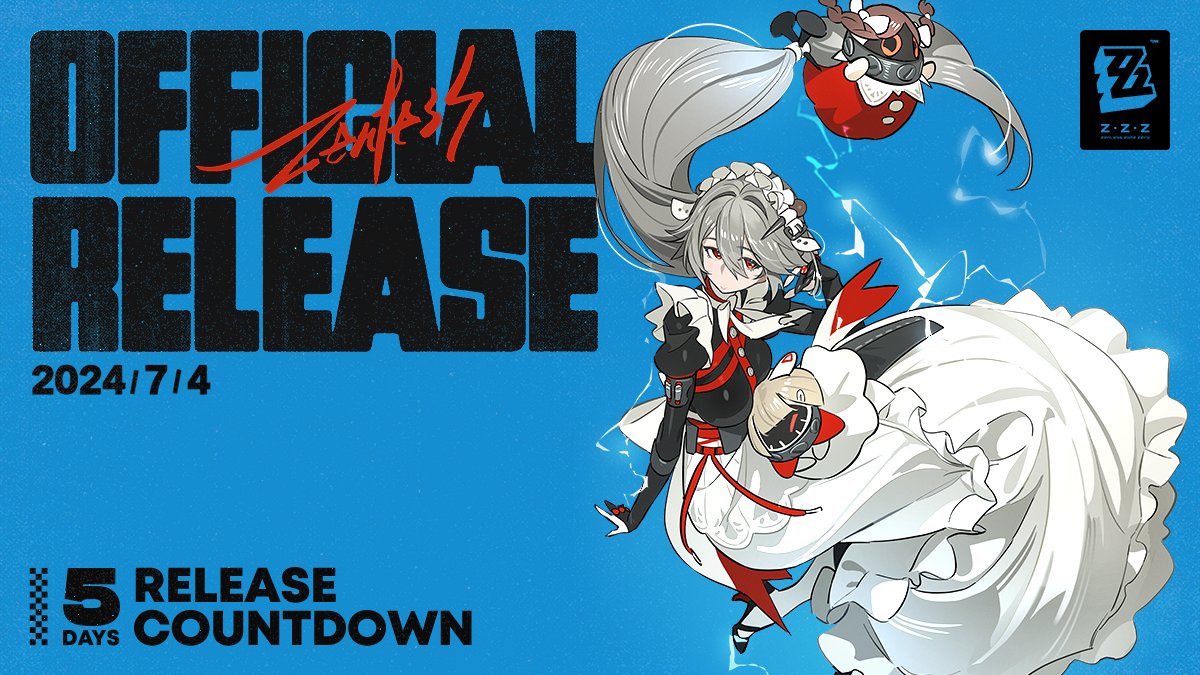 ZZZ_EN's tweet image. 🎁Zenless Zone Zero Official Release Goes Live in 5 Days!
"The show is about to begin. All is set and ready~"
Artwork by: Old radiO
Follow @ZZZ_EN & repost this post for a chance to win a Cunning Hares Mouse Mat!
▼ Event Prizes
Mouse Mat - Cunning Hares ×60
▼ Event Duration…