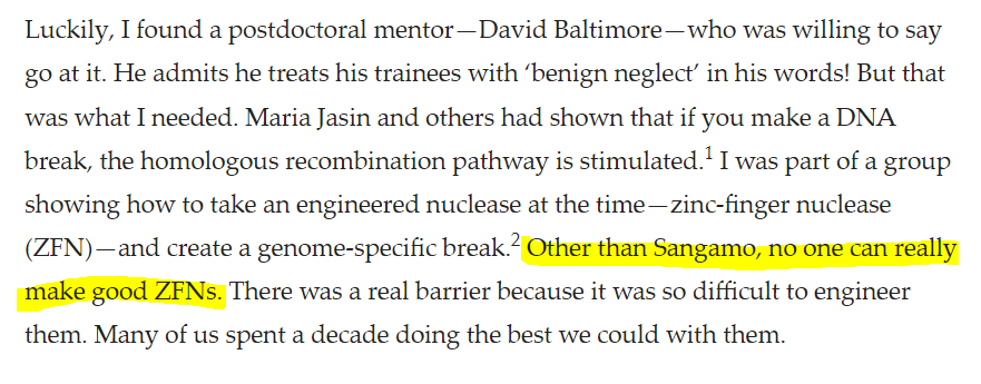 ZinselmeyerB's tweet photo. Other than Sangamo, no one can really make good ZFNs (zinc-finger nuclease).  $SGMO @SangamoTx @chromamedicine @WhiteheadInst @davidrliu @JswLab #ZFP #ZFPs #epigenetic #Genetherapy #ZFN #ZFNs      https://t.co/x6I3vh2smI https://t.co/ct3sSj4YzG
