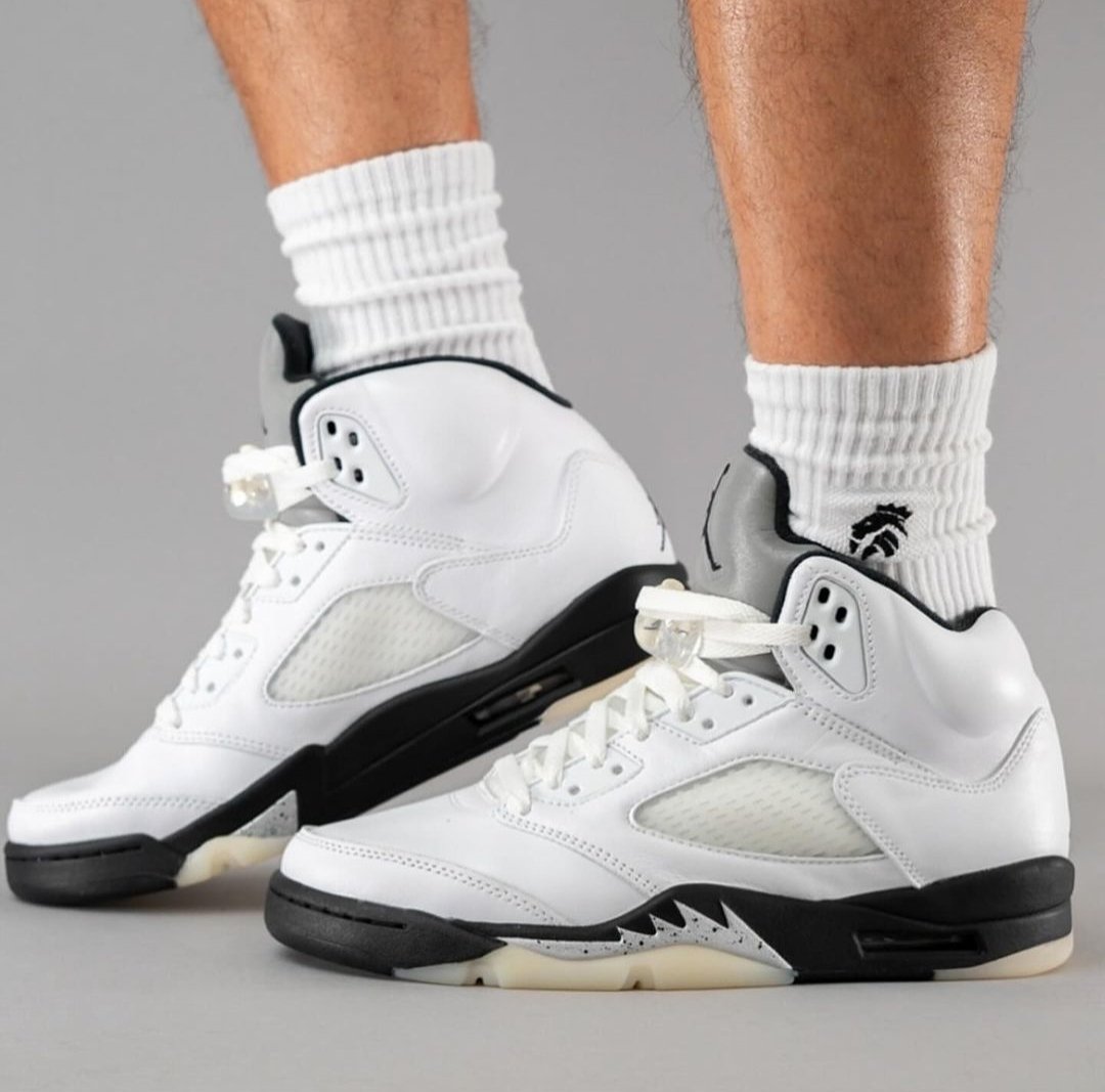 air jordan 5s on feet