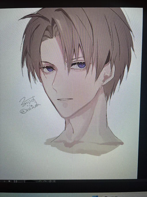 なんか上手く描けない時は練習するっきゃないので描いた( ᐛ )PCのネットがいまだに繋がらないので直撮り 