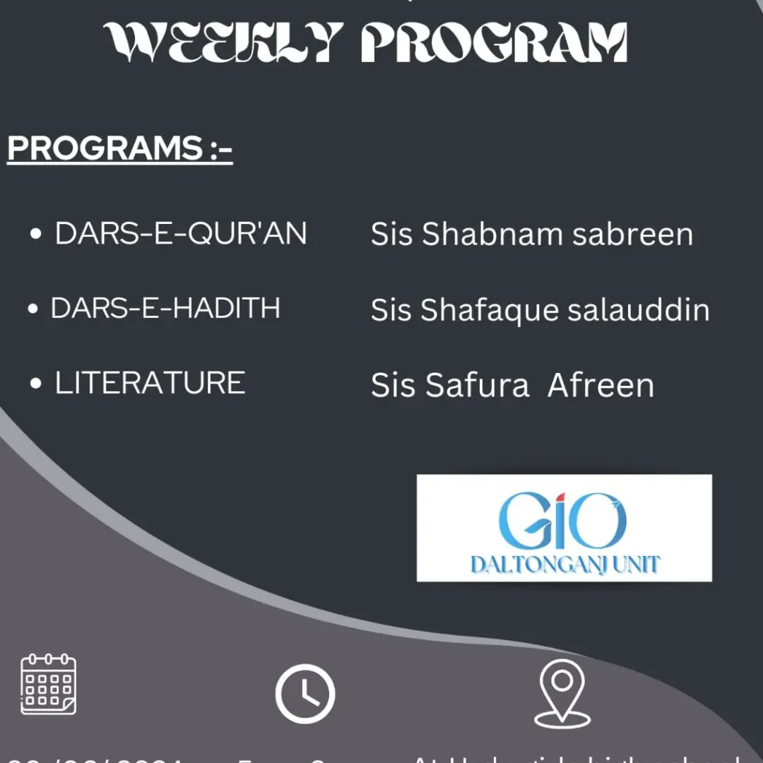 gio_jharkhand's tweet photo. Weekly program in local units of GiO Jharkhand...join in the program at your nearby ...👍👍

#giojhk188 #giojharkhand #GirlsIslamicOrganisation #weeklyprogram #girlseducation #girlsempowerment https://t.co/erXpWK7AFO