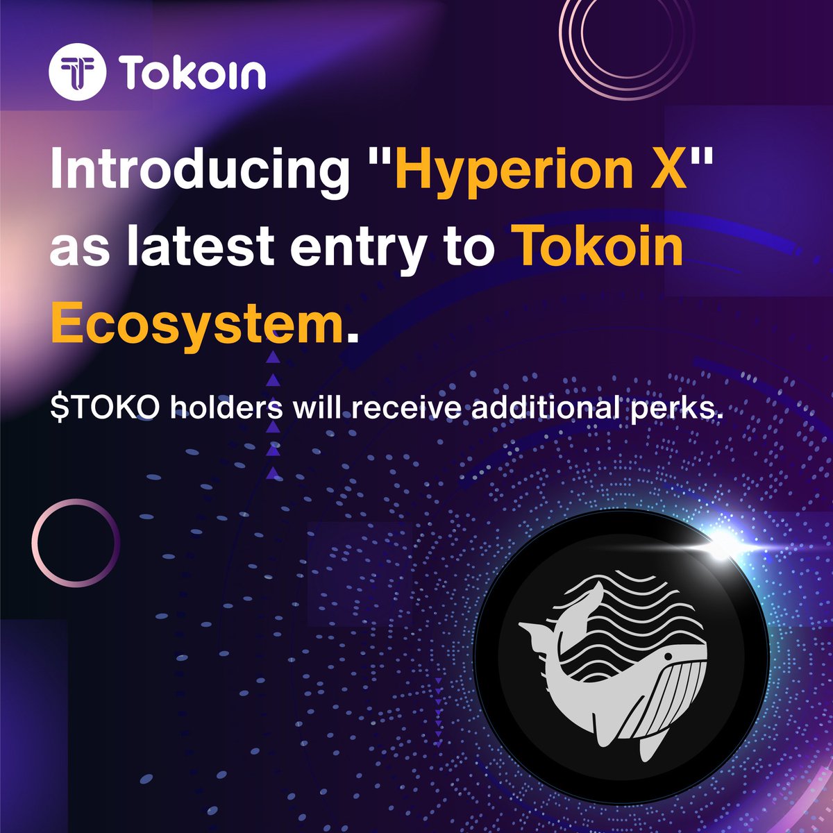 🚀 Introducing HyperionX: The New addition to Tokoin Ecosystem 🚀

Tokoin has always provided token utility and services within the Web3 ecosystem. Behind the scenes, we've assisted investors and project owners in navigating this vast landscape to gain insights and capital.

Now,