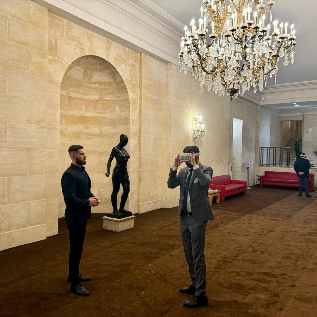 On June 24, 2024, the Nobody's Listening VR experience was presented at the French Senate in Paris.

في 24 يونيو 2024، تم تقديم تجربة الواقع الافتراضي "لا أحد يستمع" في مجلس الشيوخ الفرنسي في باريس.

<a href="/YazdaOrg/">Yazda</a> 

#YazidiGenocide #Yazidi #Yezidi #Iraq #MiddleEast #VR #VRforGood
