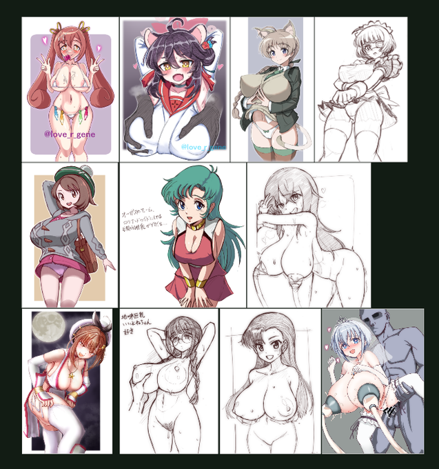 #今月描いた絵を晒そう 