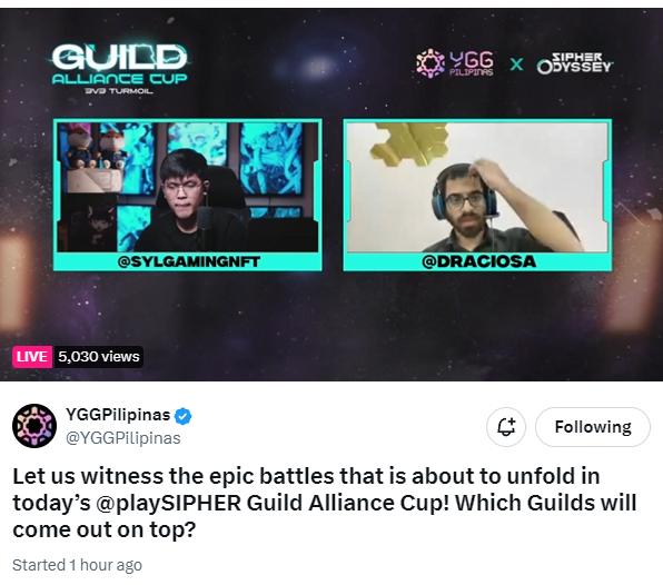 BibsTheExplorer's tweet photo. Currently watching #SipherGAC and I am supporting @sylphyacademy! Shoutout to 5k viewers 🔥
https://t.co/iaxf1c5Azg https://t.co/1zahvbrcOu