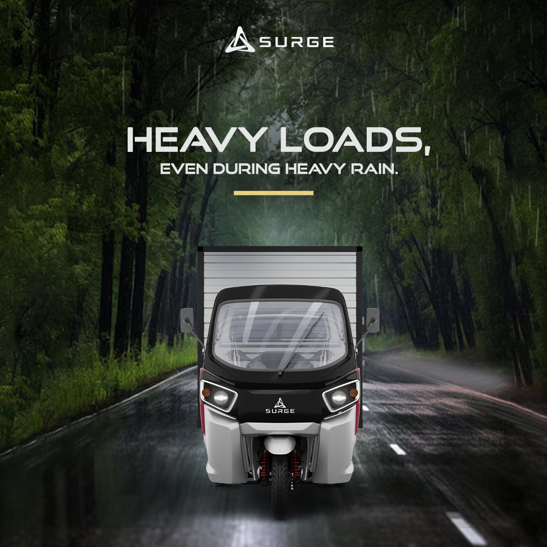 surgedotev's tweet photo. Don't let the weather stop you.
Surge S32 HD's full body keeps your cargo protected, rain or shine.
Haul heavy loads with confidence.
#S32HD #AllWeatherPerformance #HeavyDuty #SurgeS32 #Surge https://t.co/CGmbTcrWI6