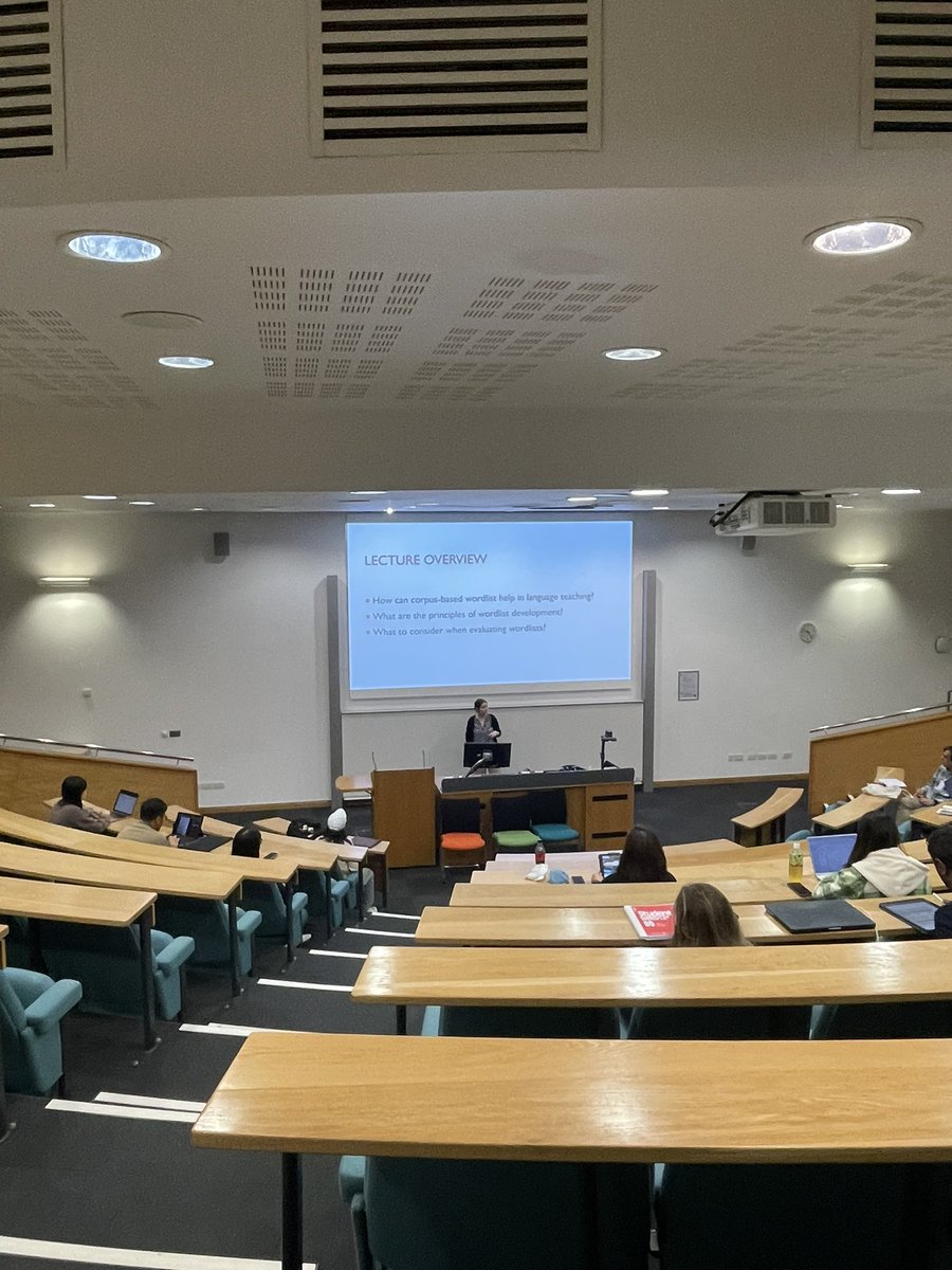 CorpusSocialSci's tweet photo. In the final lab of #LancsSS24, those in attendance were able to apply the ideas discussed in @danagablas’ lecture on ‘Developing wordlists’ using #LancsBox X https://t.co/o25vpDEwaW