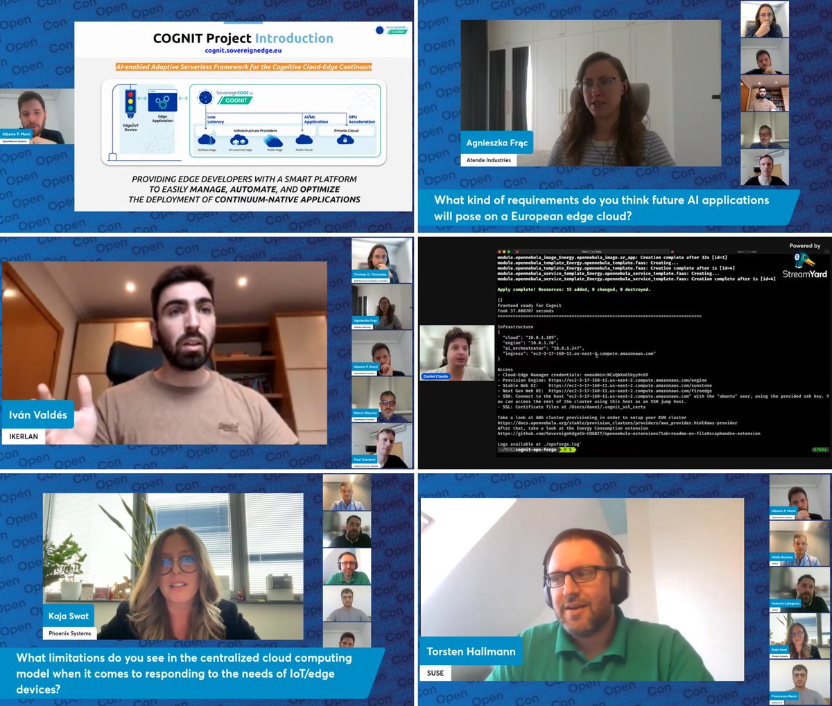 SovereignEdgeEU's tweet photo. Kudos to @OpenNebula for hosting the 1st #COGNITday at their #OpenNebulaCon24, and to all partners of the #COGNITproject for coming together to explain how we are building a #serverless framework for the #cloud #edge continuum! 🤩 https://t.co/tunV8rYC5f 🚀 #EUfunded #HorizonEU🇪🇺 https://t.co/gvyLSTvbkk