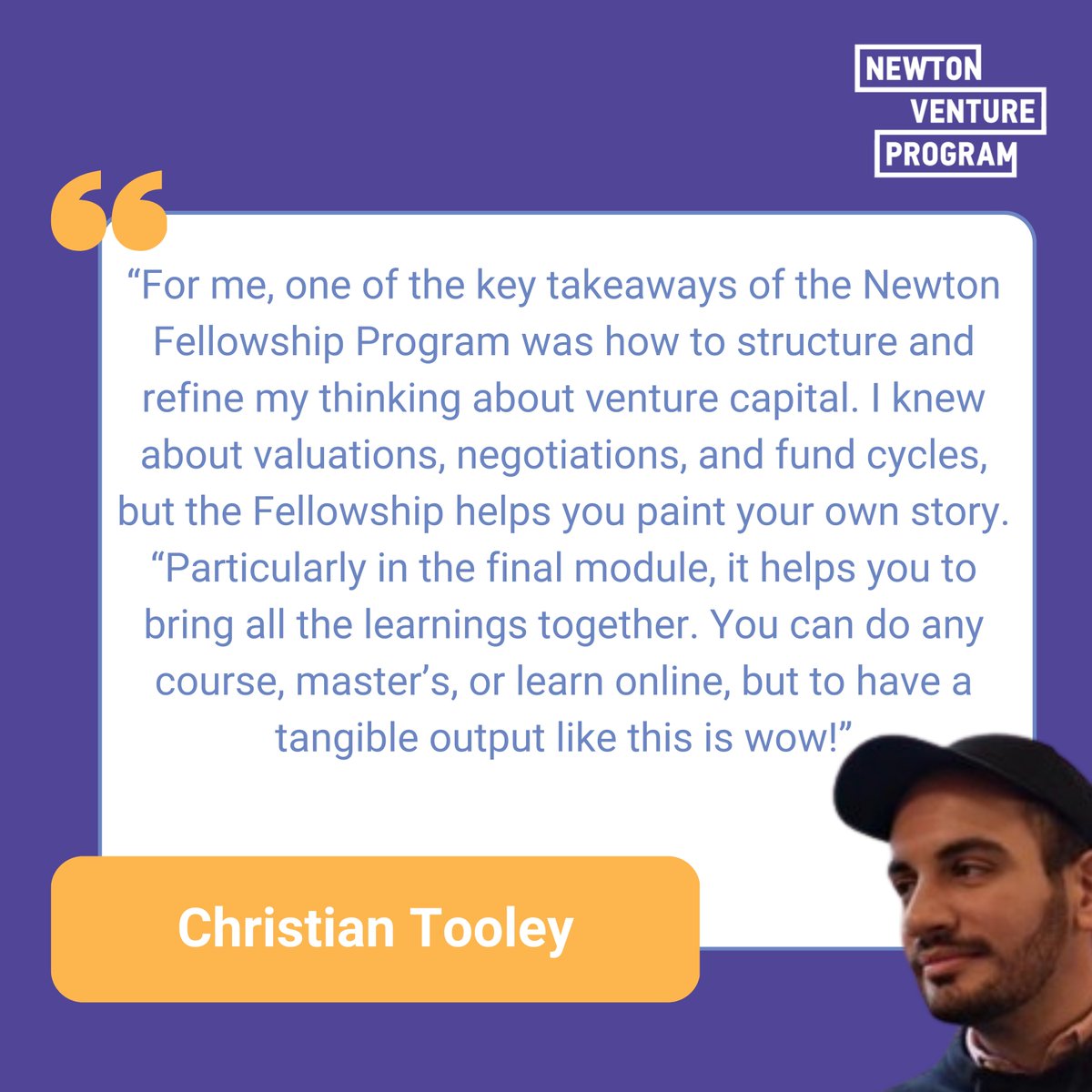 Newton Venture Program tweet media