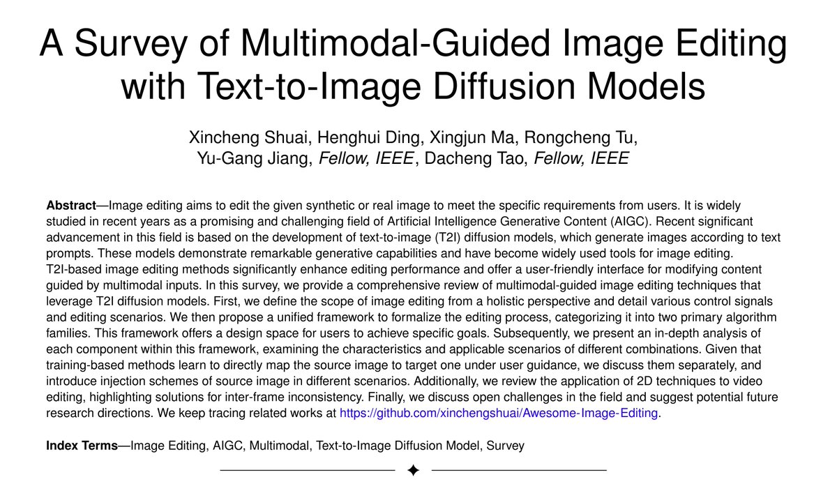 HenghuiDing's tweet photo. Image Editing Survey!
ArXiv: https://t.co/qavWUrCgx1
Github: https://t.co/mr20nQ2aij https://t.co/p0qH3AEOOG