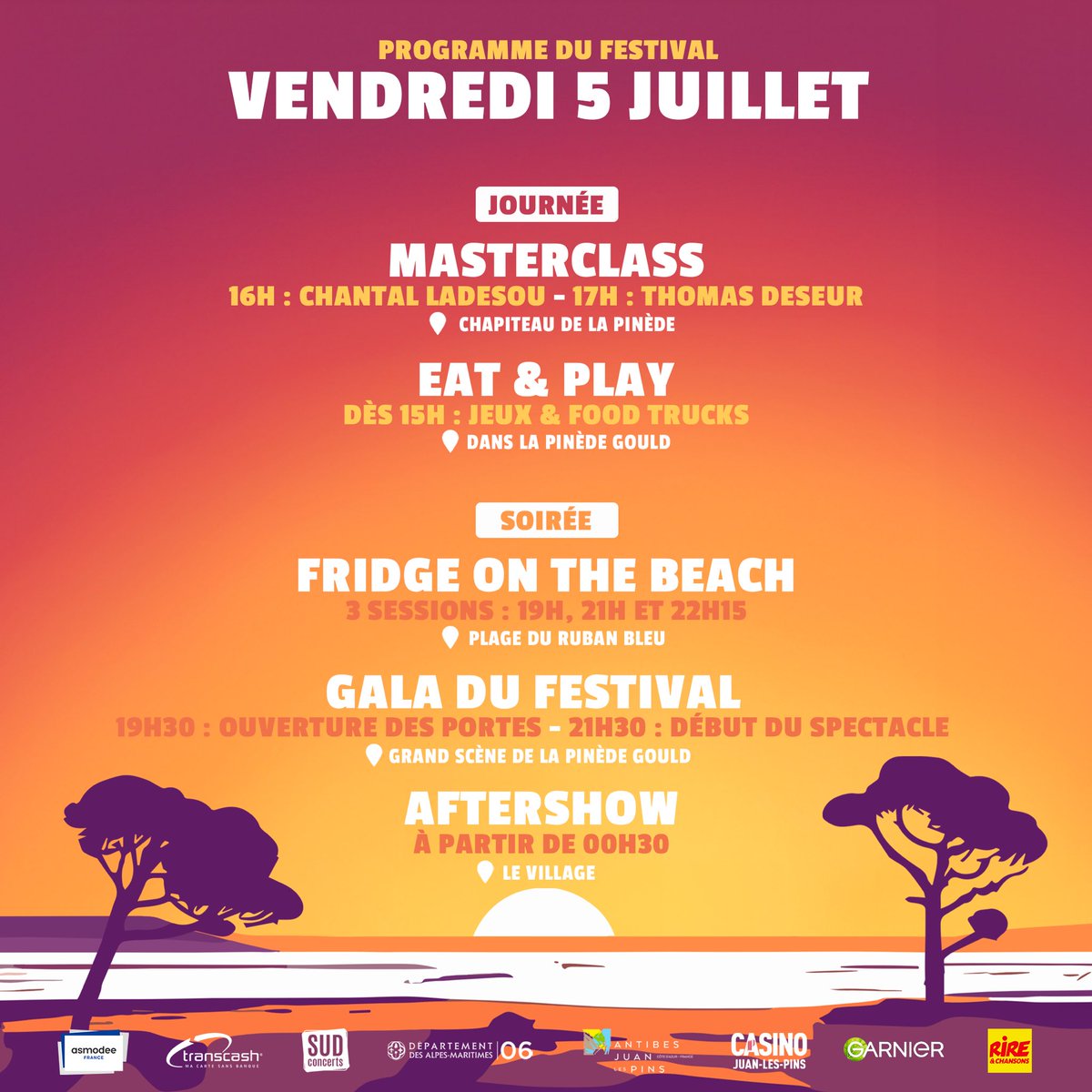 🗞️Demandez le programme!🗞️

Très heureux de vous présenter le programme de notre première édition de ce festival!

Et le moins que l'on puisse dire, c'est que ce programme est absolument fabuleux!

Hâte de vous voir rire aux galas, jouer, manger, rencontrer vos stars préférées et