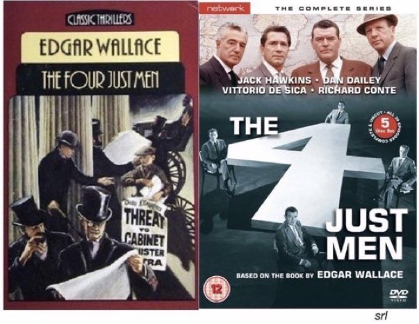 SaveRedlandLibr's tweet photo. 12:30pm TODAY on @TalkingPicsTV

From 1959, Ep 8 of #Detective series📺 #TheFourJustMen “Dead Man's Switch” directed by #HarryWatt &amp; written by #WiltonSchiller 

Inspired by #EdgarWallace novel📖

🌟#RichardConte #RichardPasco #BillNagy #MaryBarclay #RobertHenderson #GordonTanner https://t.co/VKoCPXSbS9