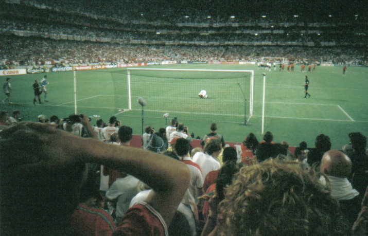 thomairs's tweet image. Twenty years ago I took a cheap disposable camera to Euro 2004 in Portugal. 

Two decades on, I did the same for #EURO2024. 

This was my view of the quarter final against Portugal which ended in penalty heartbreak.

Let&apos;s compare and contrast in this 11-part thread...