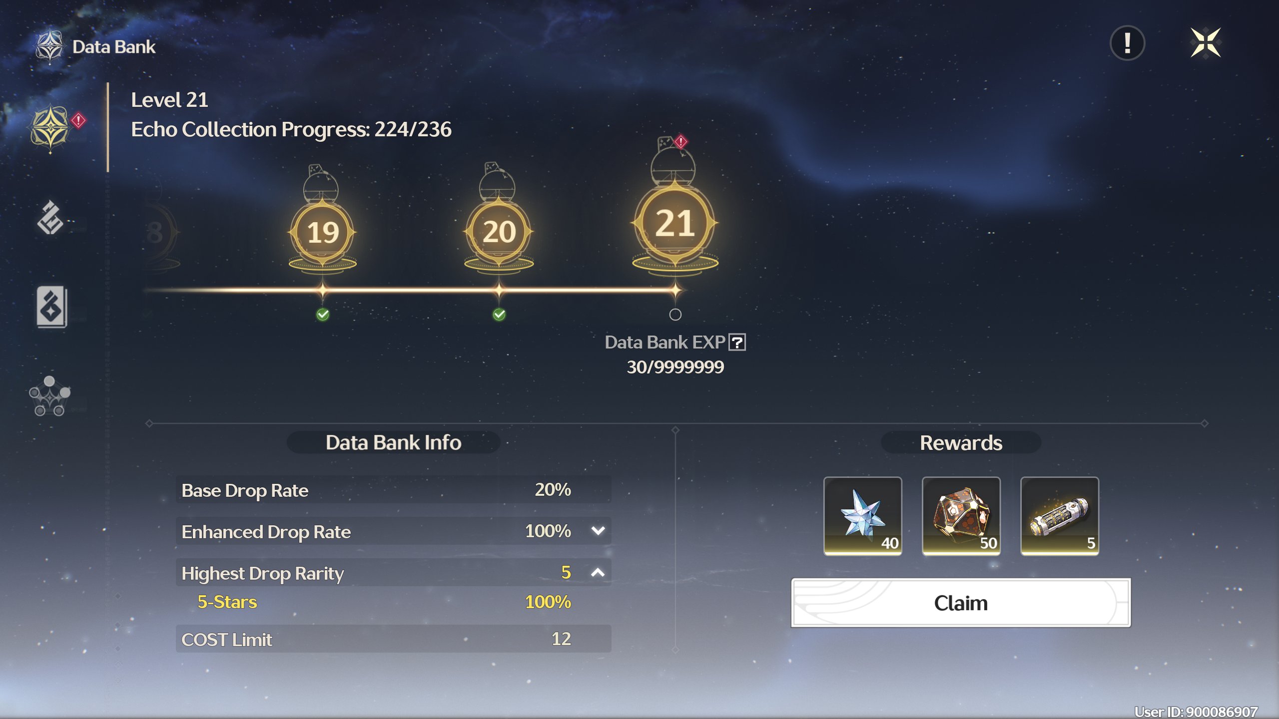 Narushio on X: “At Databank Level 21, Gold echos will drop 100 