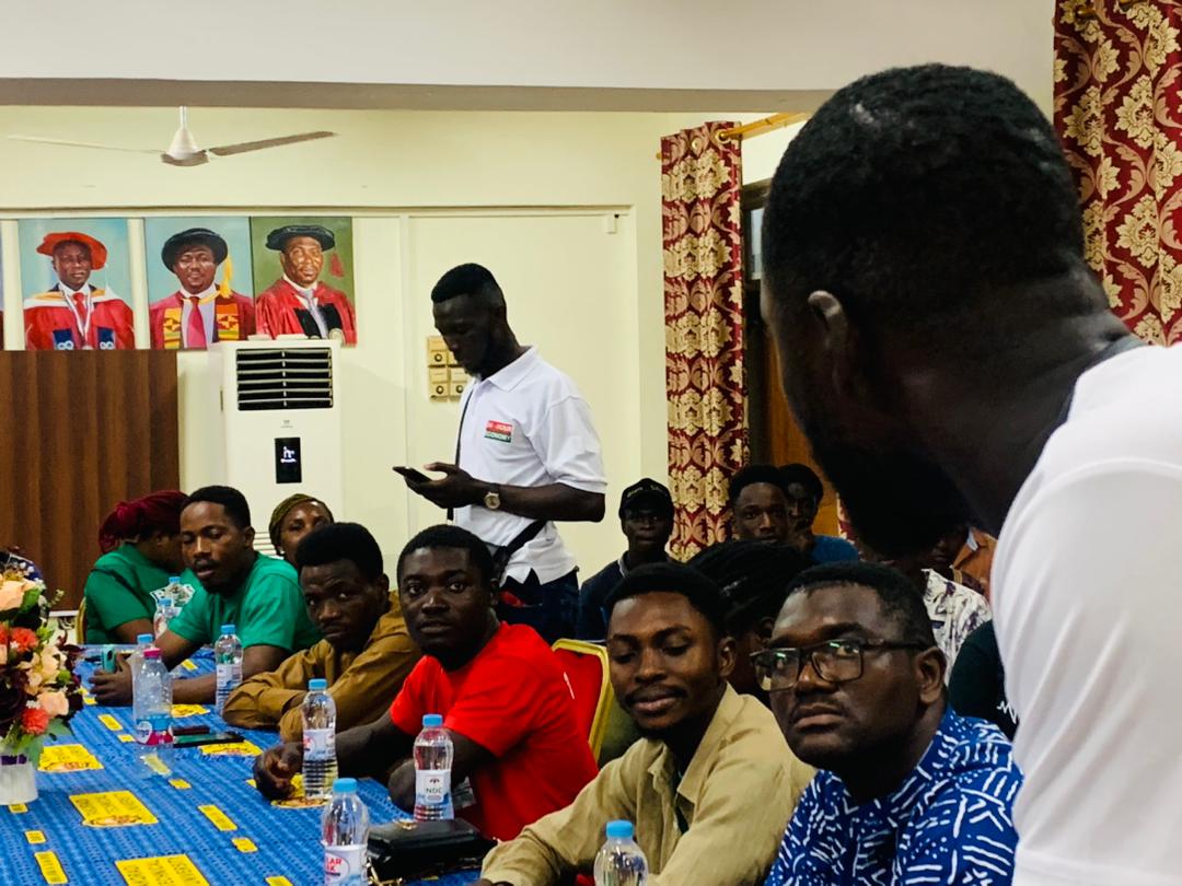 NDCWRYouthWing's tweet photo. Yesterday, the Western Regional Youth Organizer, Youth Working Committee Chairman and other members of the Youth Working Committee joined the Alumni of TEIN Takoradi Technical University for a massive invasion of TTU Campus ahead of today's TEIN General Meeting. 
#YouthPower https://t.co/E7lgtAaXqu