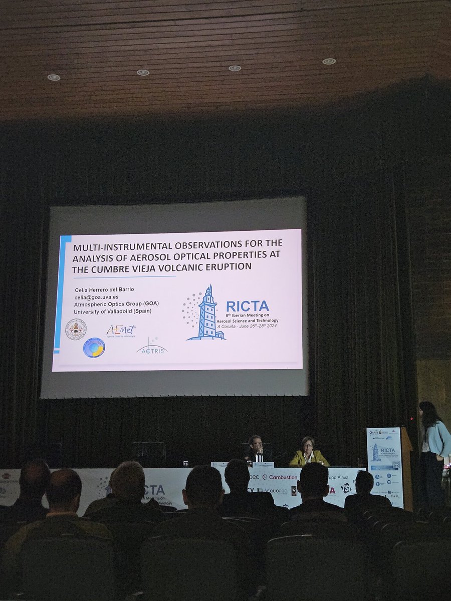 The last oral presentation...☄️🌋

"Multi-Instrumental Observations for the Analysis of Aerosol Optical Properties at the Cumbre Vieja Volcanic Eruption"  by C. Herrero from <a href="/UVA/">UVA</a> 

#ricta2024 #ricta 
#aerosols #air #airquality 
#pollution