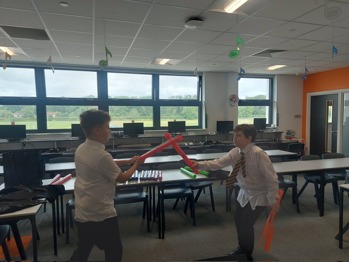 Miss H - Music @ PHS (@missh_phs) on Twitter photo It was lovely to have a Boomwhackers workshop with E and M today! Thanks for letting me borrow them <a href="/Pencoedtre_Base/">Pencoedtre High School Autism Base</a>!
Did we have a sneaky lightsaber battle while we were at it? Maybe... ๐คญ๐๐ต It was lovely to have a Boomwhackers workshop with E and M today! Thanks for letting me borrow them <a href="/Pencoedtre_Base/">Pencoedtre High School Autism Base</a>!
Did we have a sneaky lightsaber battle while we were at it? Maybe... ๐คญ๐๐ต