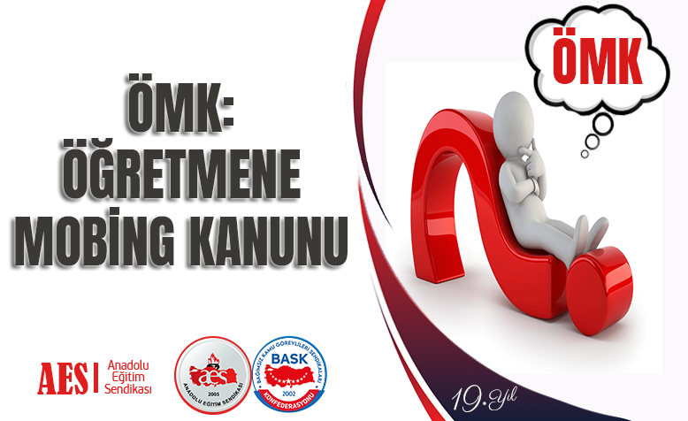 ÖMK: ÖĞRETMENE MOBİNG KANUNU

Kamuoyunun bir süredir taslak metin üzerinden tartıştığı ÖMK teklifi, 26 Haziran 2024 Çarşamba günü TBMM Milli Eğitim Komisyonuna gönderildi. Metni incelediğimizde, bir süredir taslak olarak incelediğimiz metin ile aynı olduğunu görüyoruz. Aslında