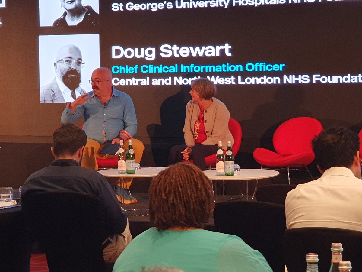 ReaddyUK's tweet image. Day 2 of HPN South. Great fireside chat between @TotterdellJac and @_DougStewart around the need for digital to have clinicians at the heart so it works for staff and patients alike.