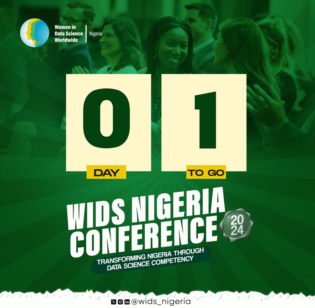 Wids_Nigeria's tweet image. ⏳ Less than a day to go! ⏳ Get ready for the WiDS Nigeria Conference 2024! Join us for insightful discussions and networking opportunities. Have you registered yet?

🔗widsnigeria.org/conference2024/

#widsng #widsngconference #widsconference #wids2024 #widsng2024