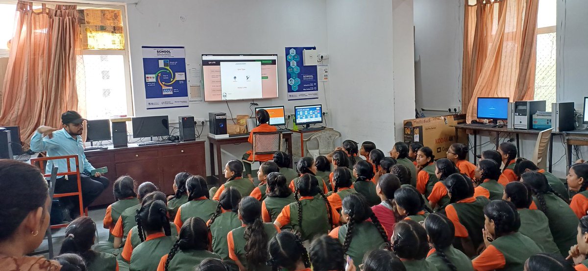 Wheels Global Foundation, Moinee Foundation, and Edu-GIRLS launch "School-In-A-Box" at Vimukti Girls School, Jaipur. Empowering underprivileged girls with offline e-learning and 21st-century skills. 🌟 #EducationForAll #EmpowerGirls #edtech