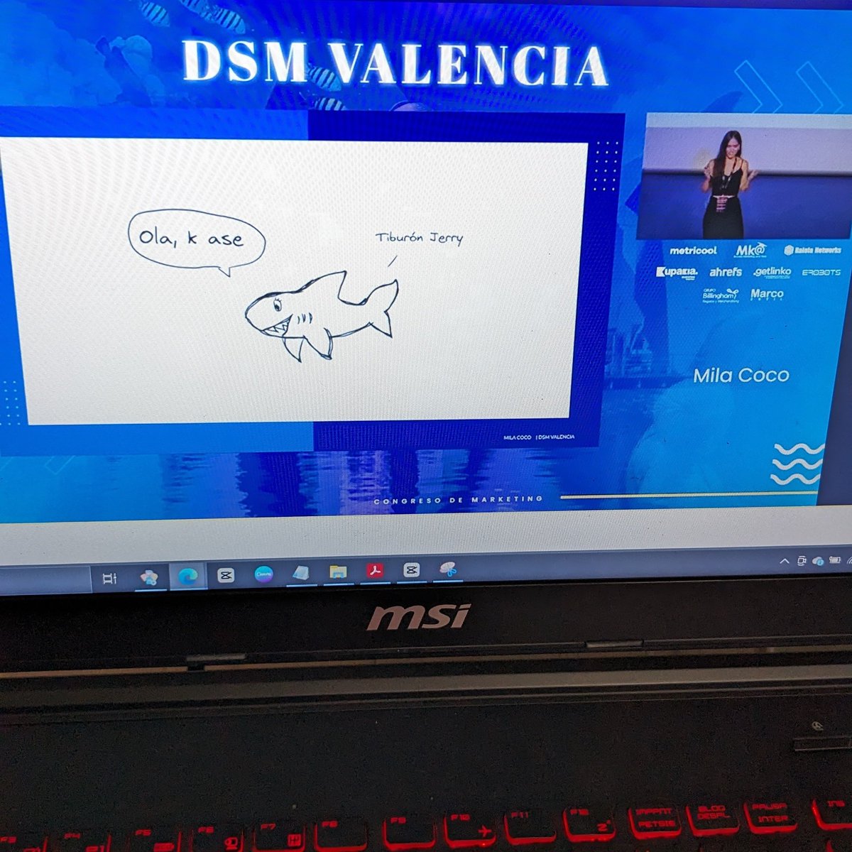 Ahora <a href="/MilaCocop/">Mila Coco</a> nos habla de tipos de email que funcionan y nos ha presentado al tiburón Jerry, un antiguo mentor suyo ✍🏻🦈

#DSMValencia <a href="/marketingandweb/">Marketing and Web</a>    <a href="/escuelamktweb/">Escuela Marketing and Web 🎓</a> <a href="/miguelfloro/">Miguel Florido</a>