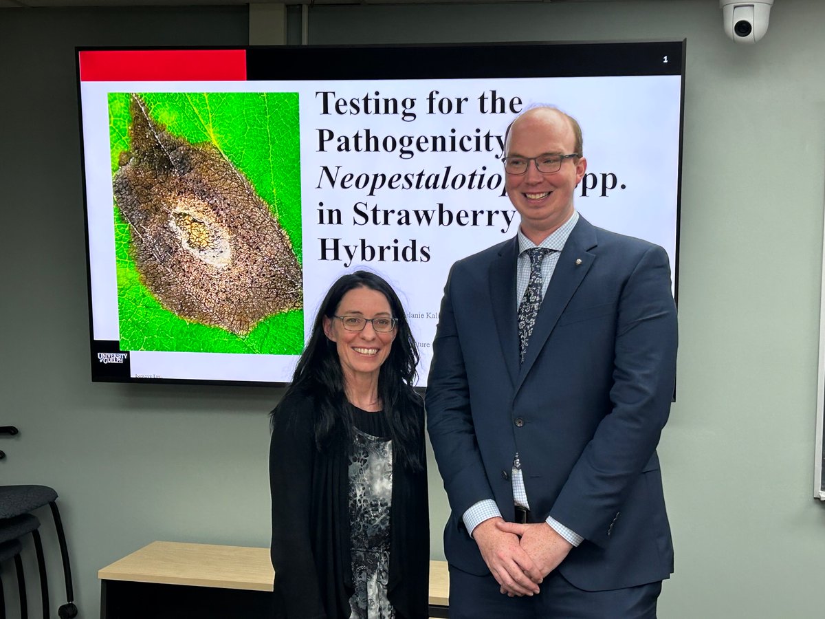melkalischuk's tweet photo. Congratulations Justin on a successful MSc defence!! Your hard work and dedication advanced our work in Ontario F1 hybrid strawberry breeding. @OntarioBerries 
@JustinCMcNally1 
@UofGuelphOAC 
#LeadershipInAg https://t.co/fb34K9AjPO