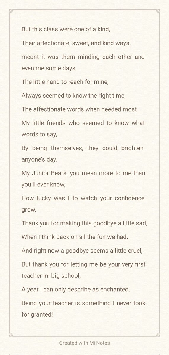 Ms Rigby (@msrigbysclass) on Twitter photo All good things come to an end. β€οΈ Thank you to my first ever Junior Infant class. The tears were close today. Enjoy Summer π
Thank you for everything π <a href="/followstannes/">St. Anne's Mixed N.S.</a> All good things come to an end. β€οΈ Thank you to my first ever Junior Infant class. The tears were close today. Enjoy Summer π
Thank you for everything π <a href="/followstannes/">St. Anne's Mixed N.S.</a>