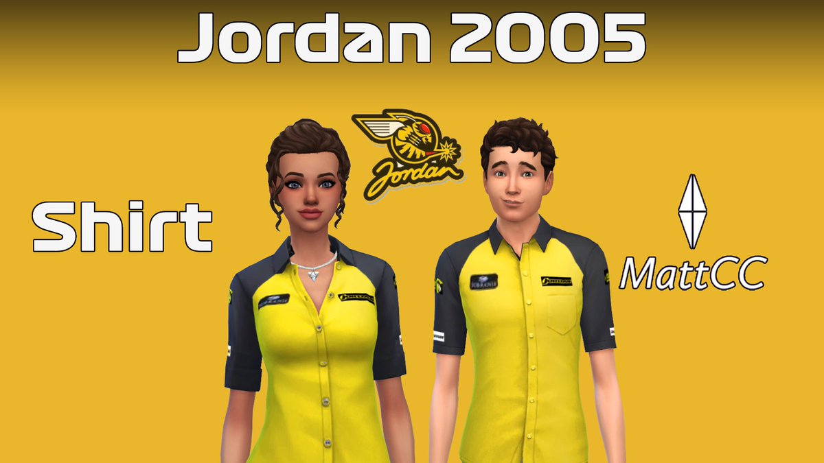 Sims 4 - Jordan 2005 Team Shirt. Download on my Pateron MattCC. Link in bio!

#f1 #formula #racing #formulaone #ferrari #motorsport #lewishamilton #mclaren #race #scuderiaferrari #mercedes #maxverstappen #grandprix #charlesleclerc #memes #sebastianvettel #redbullracing #Jordan