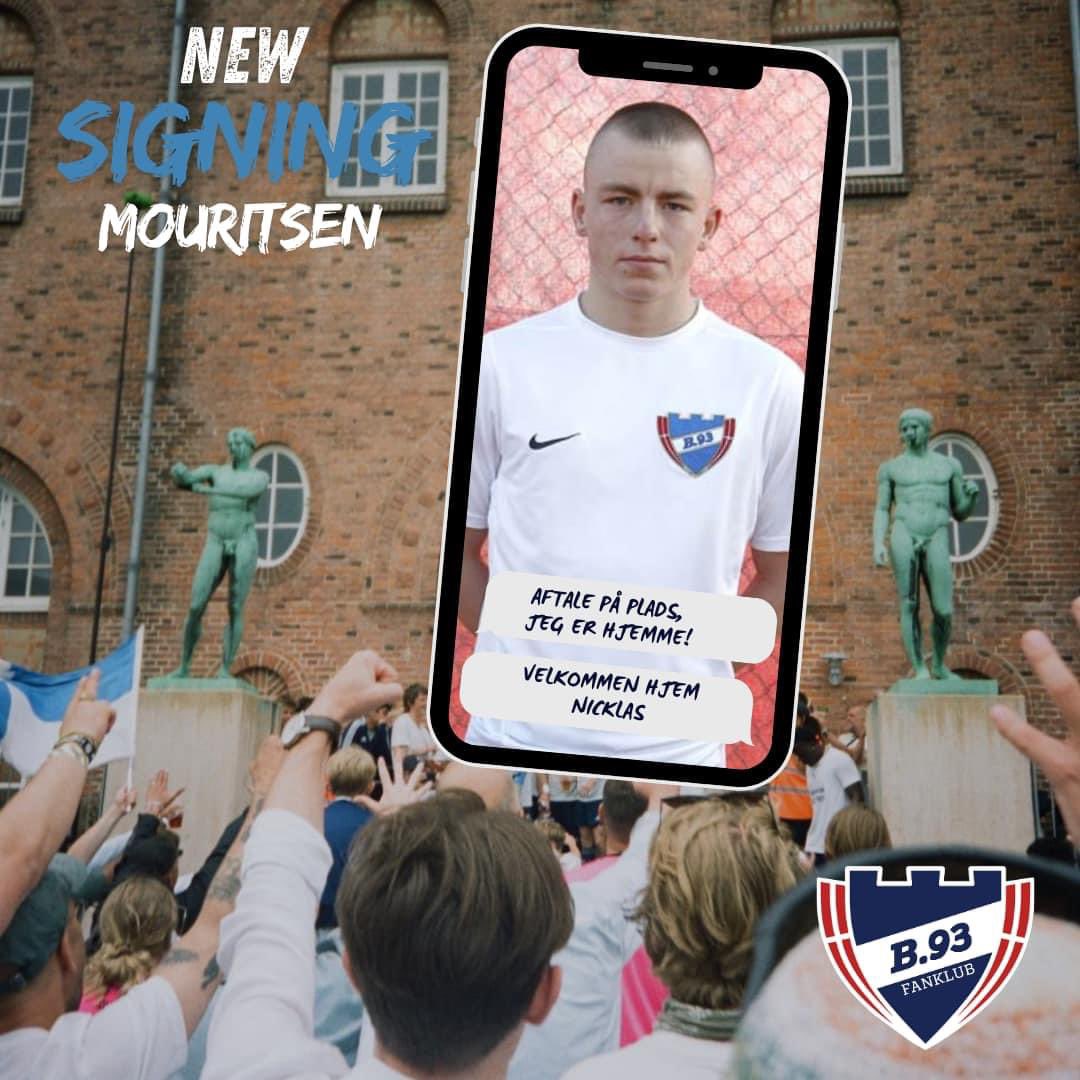 𝐕𝐞𝐥𝐤𝐨𝐦𝐦𝐞𝐧 𝐡𝐣𝐞𝐦 𝐍𝐢𝐜𝐤𝐥𝐚𝐬 🤩🤍 
OB har netop meddelt at Nicklas Mouritsen er solgt til B.93. 

En absolut drømmesigning som mange B.93 fans har drømt om i mange år, endelig lykkes det! #1div #nordicbetliga