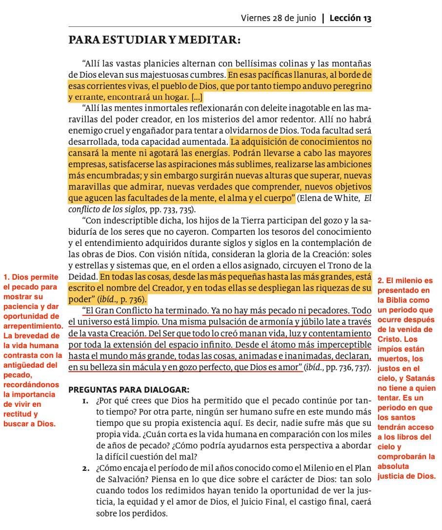 “Desde el átomo más imperceptible hasta el mundo más grande, todas las cosas, animadas e inanimadas, declaran, en su belleza sin mácula y en gozo perfecto, que Dios es amor” #LESAdv