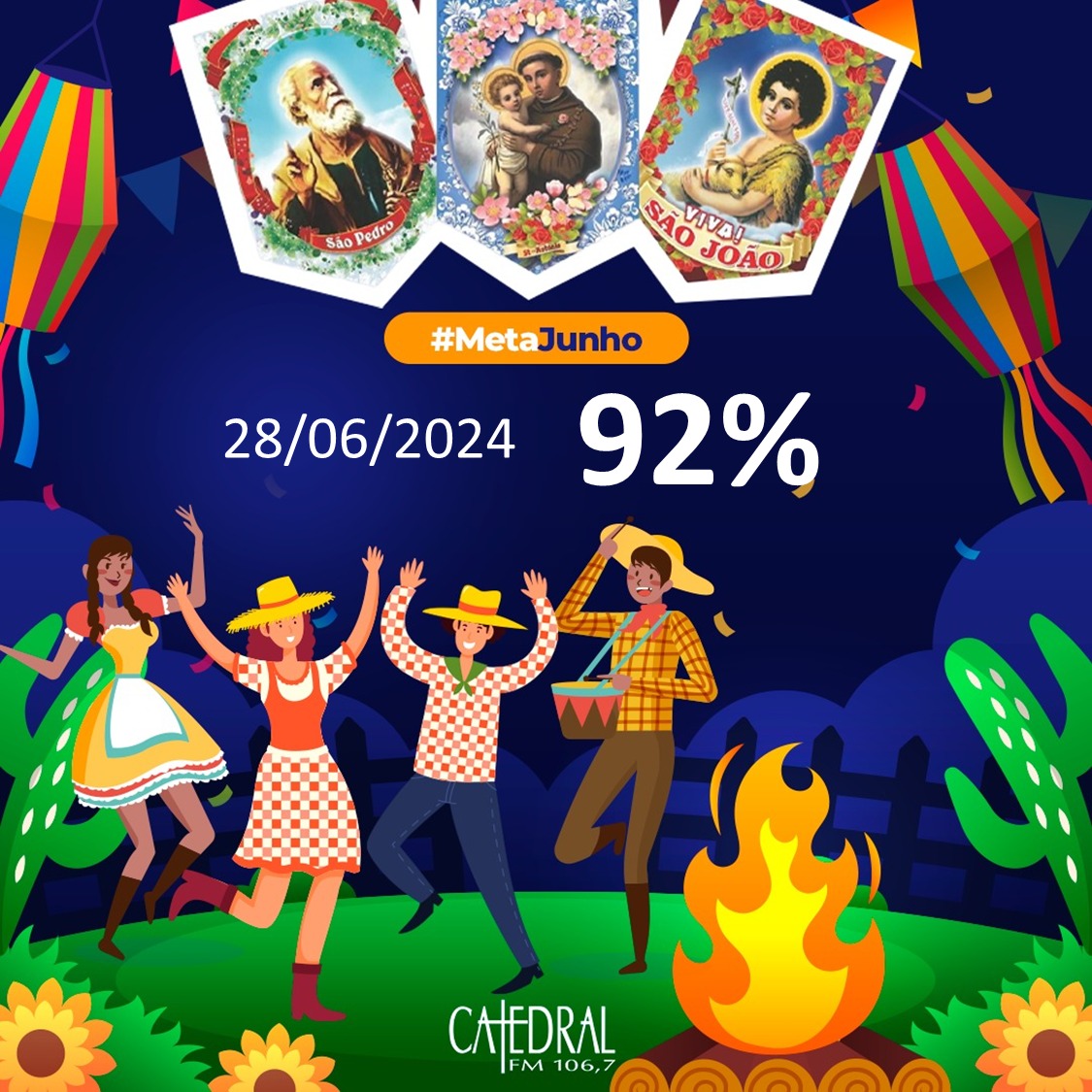 CatedralFMRJ's tweet photo. Hoje é o último dia para a contribuição, e até o momento temos 92% da meta alcançada. Nos ajude a chegar até o final do dia aos 100%, para que a Rádio Catedral possa continuar com seus projetos de evangelização.🙏🙌

#corridadameta 
#RadioCatedral 
#radiocatrdralfmrj https://t.co/QlsElhYcGJ