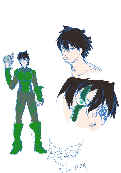 そーいやあんま描いてない緑のヒーローいるんすよね…
スーツの配色にずっと悩んでて、その流れでずっと出せてない 