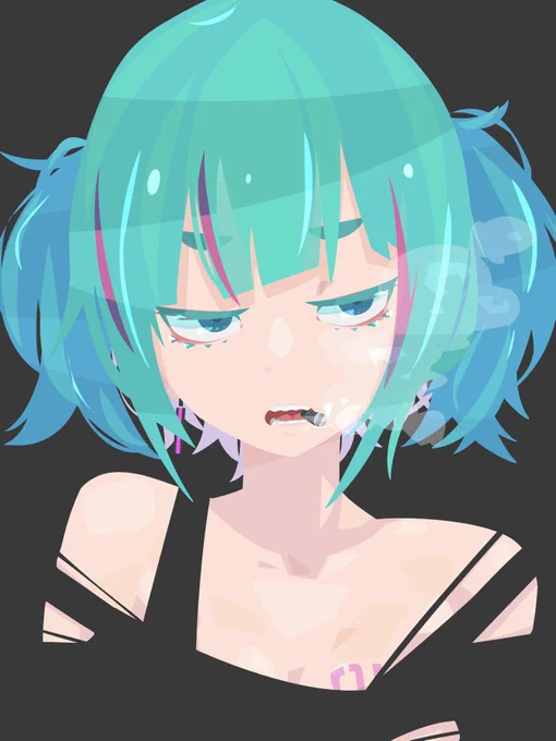 煙ミク見てて 
