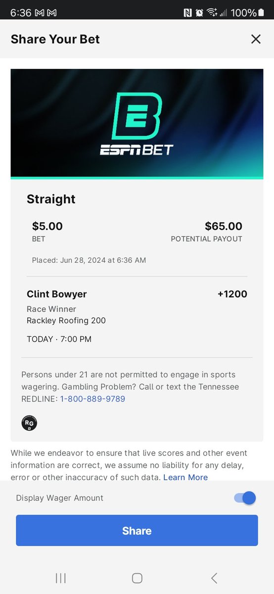 dfeldmayer's tweet photo. @ClintBowyer Dirty MO dough believes in Clint Bowyer @DirtyMoMedia https://t.co/XX1MRBFS3p