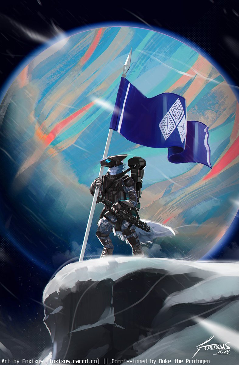 FoxixusArt's tweet image. "On top of the world" 🌐