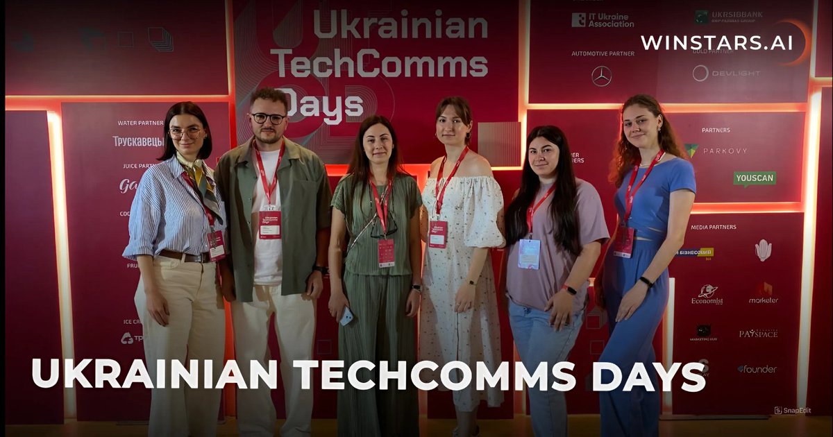 R&D Center WINSTARS.AI (@winstarstech) on Twitter photo Our representatives have just returned from the Ukrainian TechComms Days #UTCD🚀
A big thank you to the organizers <a href="/ITUkraineAssc/">IT Ukraine Association</a> and everyone we had the pleasure of meeting. Let's continue to drive innovation and growth in the tech industry together! 🤝✨ Our representatives have just returned from the Ukrainian TechComms Days #UTCD🚀
A big thank you to the organizers <a href="/ITUkraineAssc/">IT Ukraine Association</a> and everyone we had the pleasure of meeting. Let's continue to drive innovation and growth in the tech industry together! 🤝✨