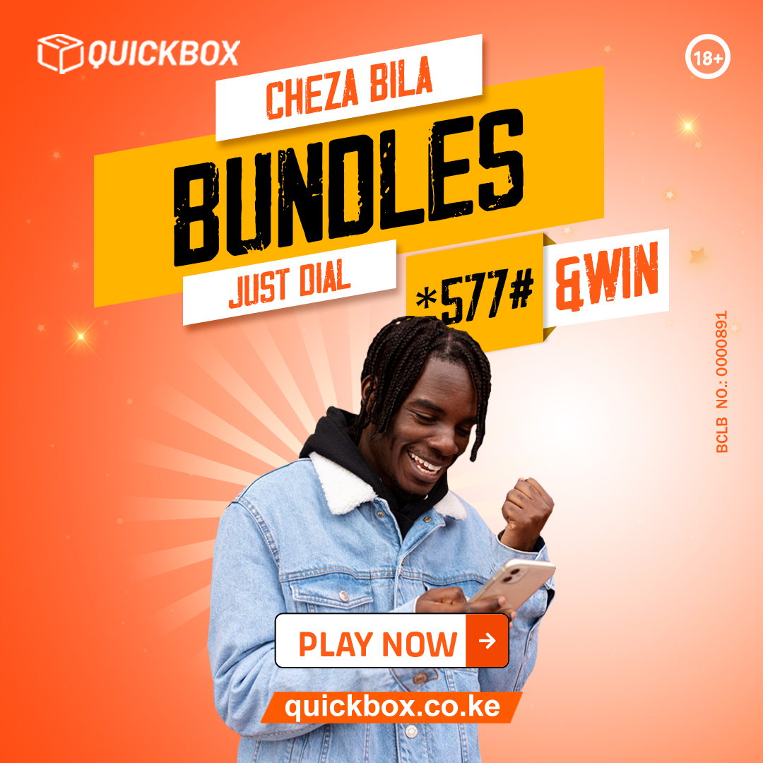 Quickbox_kenya's tweet photo. Cheza bila Bundles , Just Dial*577#and win Big pesa iko hapa https://t.co/aZzme3Wj0I Kila siku ni pay day.
#cat1 #Thebuthcherofsugoi #TuesdayandThursday #rigathiLordofviolence #RutoMustGoNow #Tubonge  #JobsForGenZ #RutoMustResignNow #ROADTOSTATEHOUSE #JKUATPAUGRAD2024 #Cabinet https://t.co/EUCCQU1j9S