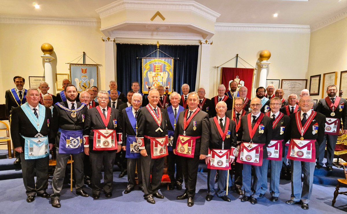 Stephen James, the Provincial Grand Master for Dorset held his first meeting as Master of The Kenneth Cross Lodge of Dorset Provincial Grand Stewards No. 9508 at Blandford, supported by two past Provincial Grand Masters, and both the Deputy and Assistant Provincial Grand Masters.