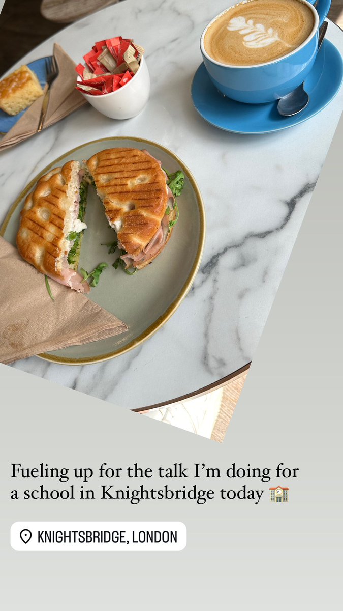 A little trip to London today to present a talk in Knightsbridge 🏫

Fuelling up for the talk 💪🏽

#EarlyYears #EarlyChildhood #EYTalking #EYFS #EdChat #EYMatters  #KEYU #Education #Teaching #TVOEC