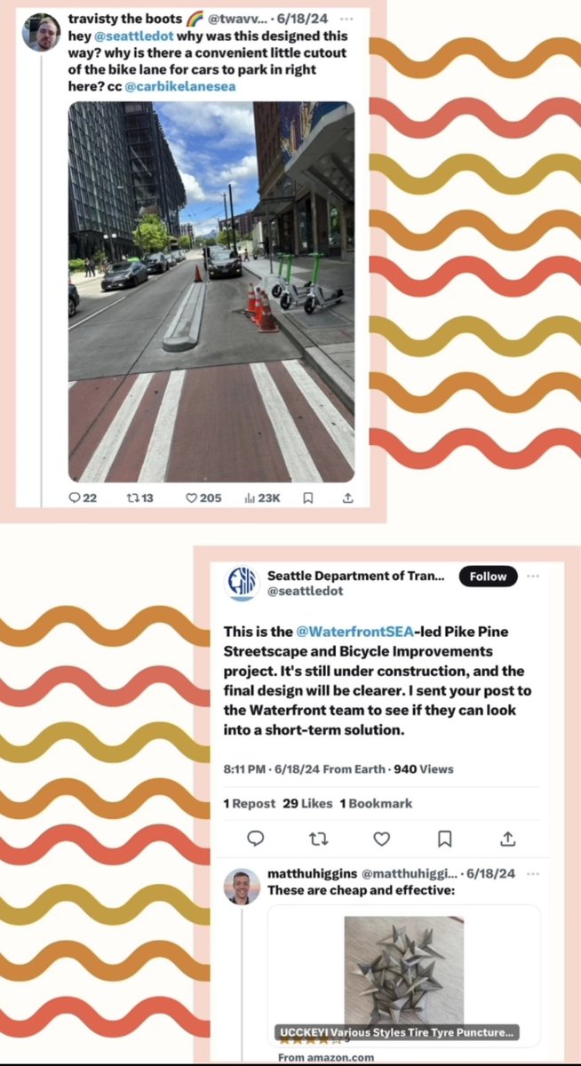 AdamSchaffer15's tweet photo. You wouldn’t believe how often this type of interaction occurs.
Uppity urbanist directs tantrum at DOT about an under-construction bike lane for not being ‘safe’ enough. The DOT quickly & sheepishly replies. #GetToKnowYourDOT
Then another cyclist threatens tactical terrorism.👹 https://t.co/xDndClOYaN