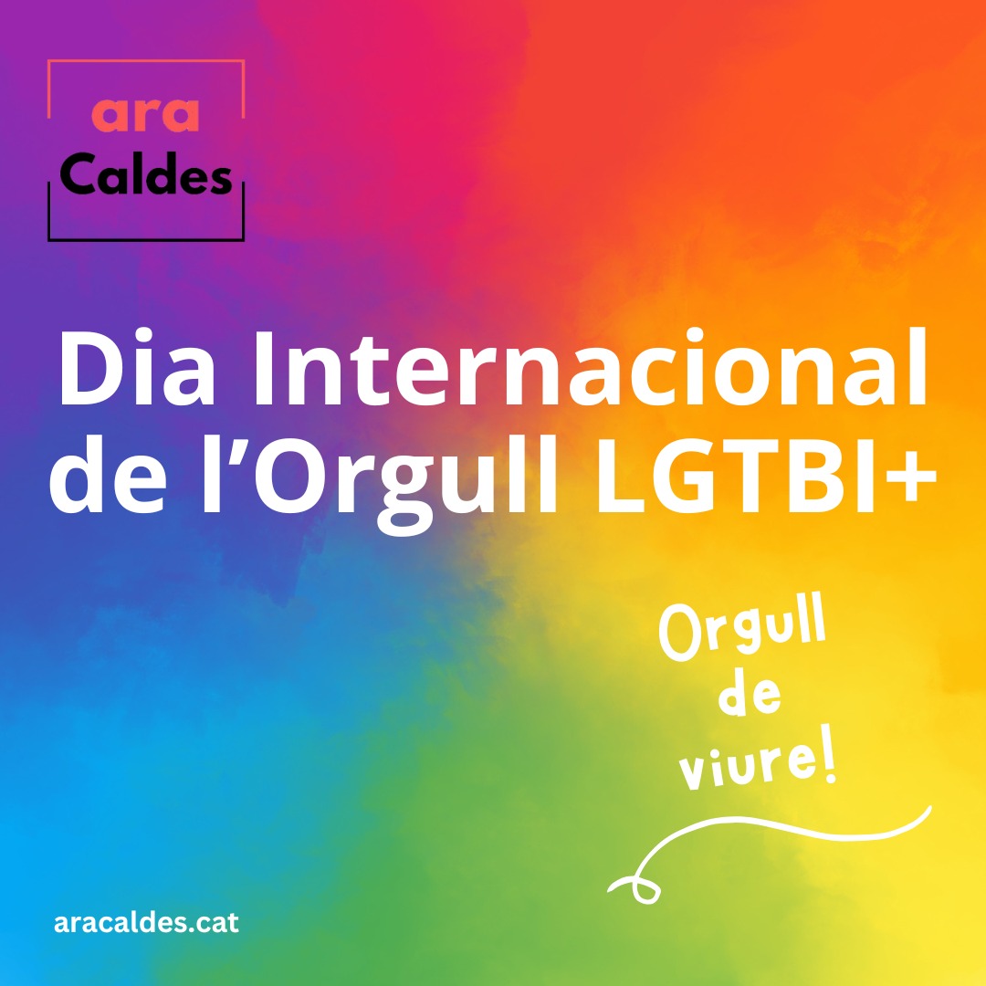 Ara i sempre, llibertat per ser i estimar com vulguis i a qui vulguis! 🏳️‍🌈

#28J #araCaldes #AraÉsElFutur #CaldesDeMontbui