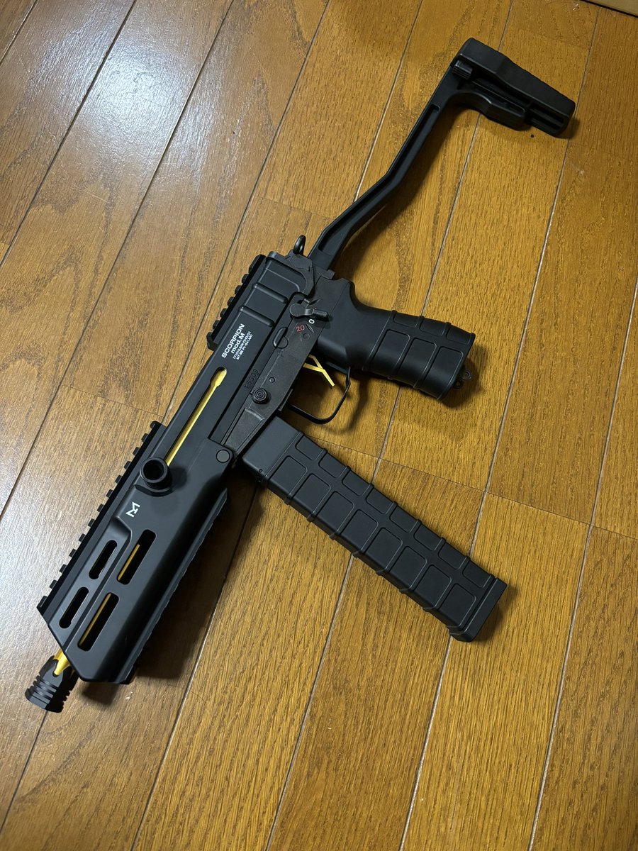tanuki513's tweet photo. 軍拡完了！！
前から欲しかったスコーピオンmod.M🔫
ぼちぼちカスタムしていきます🎵
#サバゲー 
#BBFRIDAY 
#ネイチャーバトルフィールドBB 
@DrBB_shinryojo https://t.co/hPaGS9lQIN