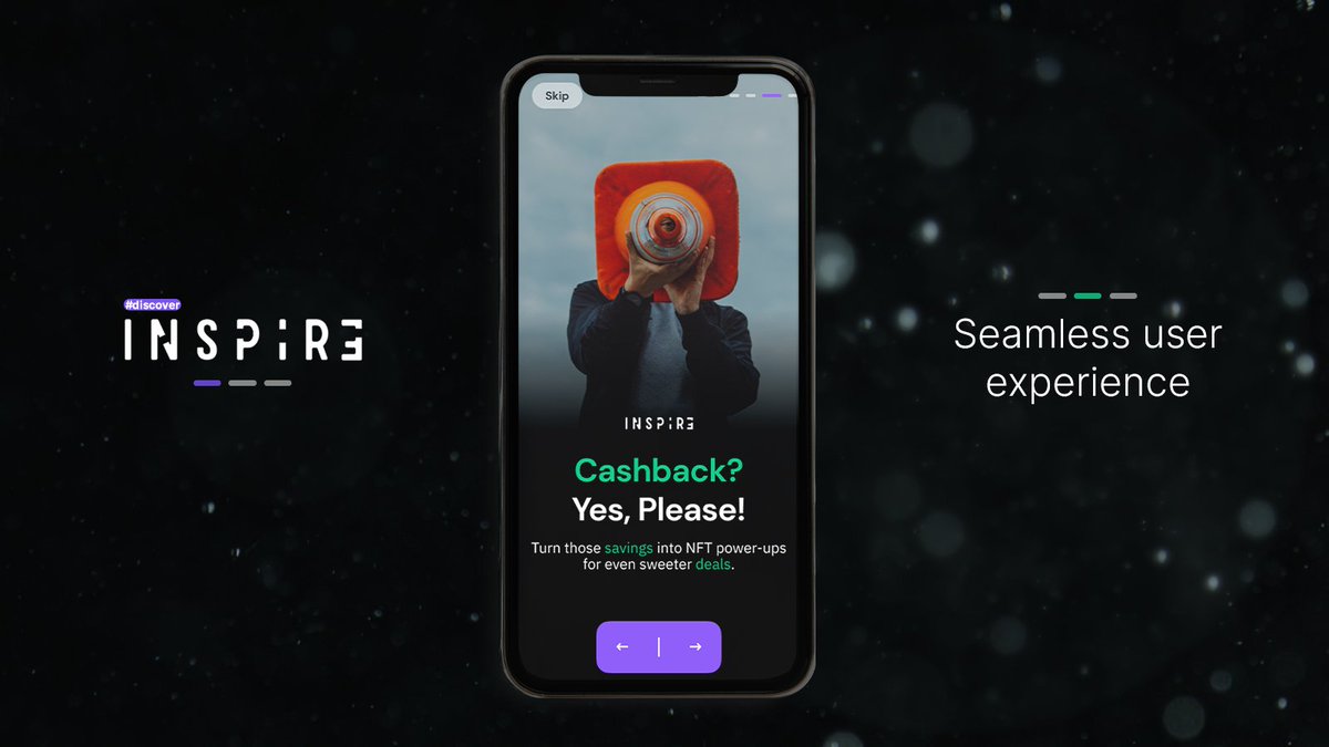 Inspir3NFT's tweet image. The testing phase for the Inspir3 is going great and we're glad that the community shares our excitement for the app! 🔥

As we're moving closer to launch, let's briefly go through some benefits: 

🟢 Loyalty 3.0: an open loyalty program that allows customers to shop &amp;amp; earn…