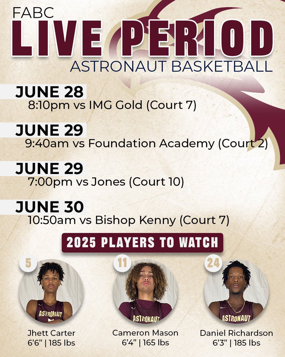 πππ π½ππππππππππΏ (@astronauthoops) on Twitter photo Coaches, come check us out at the FABC Live Period this weekend in Gainesville! Coaches, come check us out at the FABC Live Period this weekend in Gainesville!