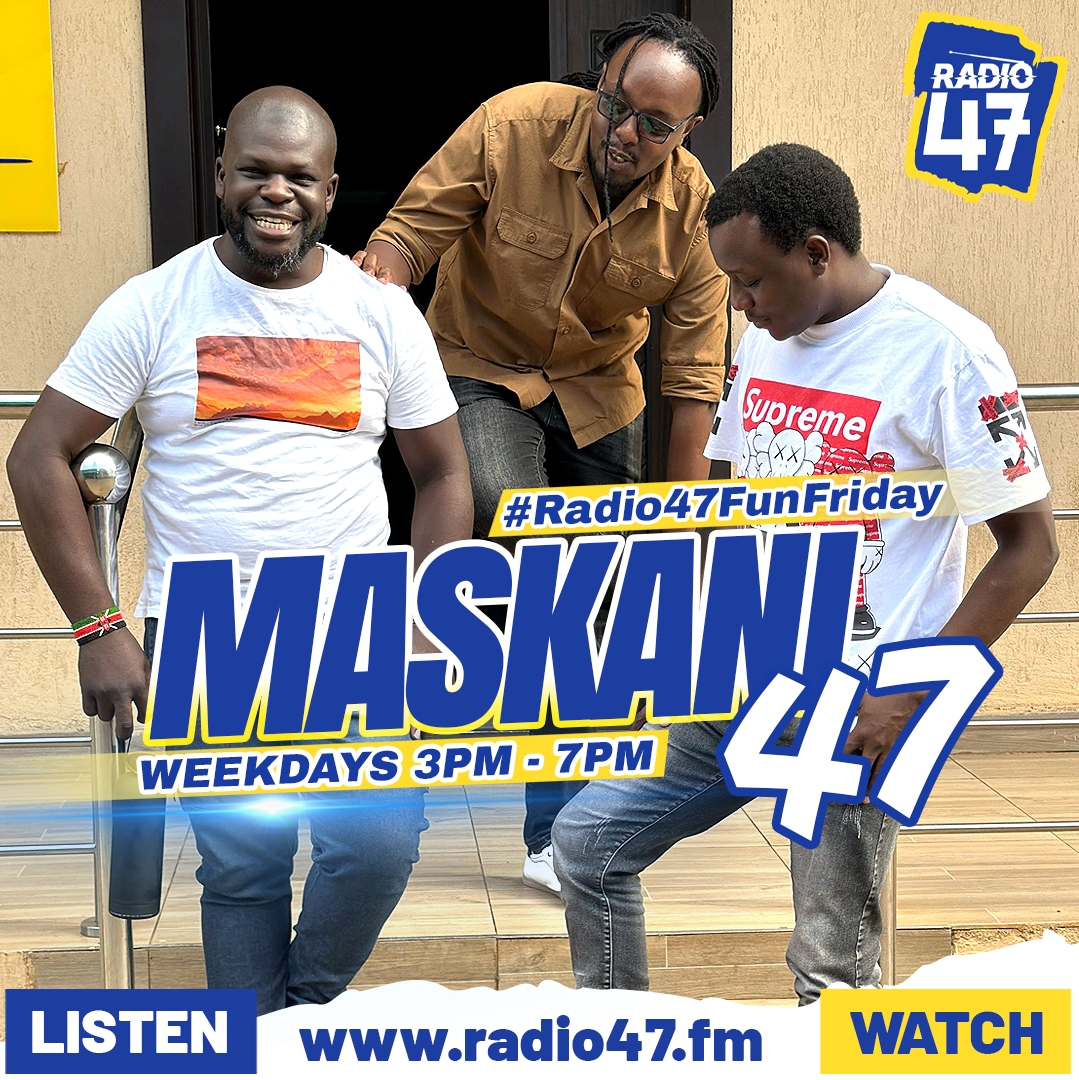 Radio 47 (@radio47_kenya) on Twitter photo Issaaa Furahiday na kama kawaida we bringing the party live on Maskani 47. Unategea ukiwa wapi?
<a href="/BilyMiya/">Billy Miya</a> <a href="/mbarukmwalimu/">Mbaruk Mwalimu</a> <a href="/DEEJAYIYAN254/">Mr Iyan.</a>
#Radio47FunFriday #BillyNaMbaruk #HapaNdipo Issaaa Furahiday na kama kawaida we bringing the party live on Maskani 47. Unategea ukiwa wapi?
<a href="/BilyMiya/">Billy Miya</a> <a href="/mbarukmwalimu/">Mbaruk Mwalimu</a> <a href="/DEEJAYIYAN254/">Mr Iyan.</a>
#Radio47FunFriday #BillyNaMbaruk #HapaNdipo