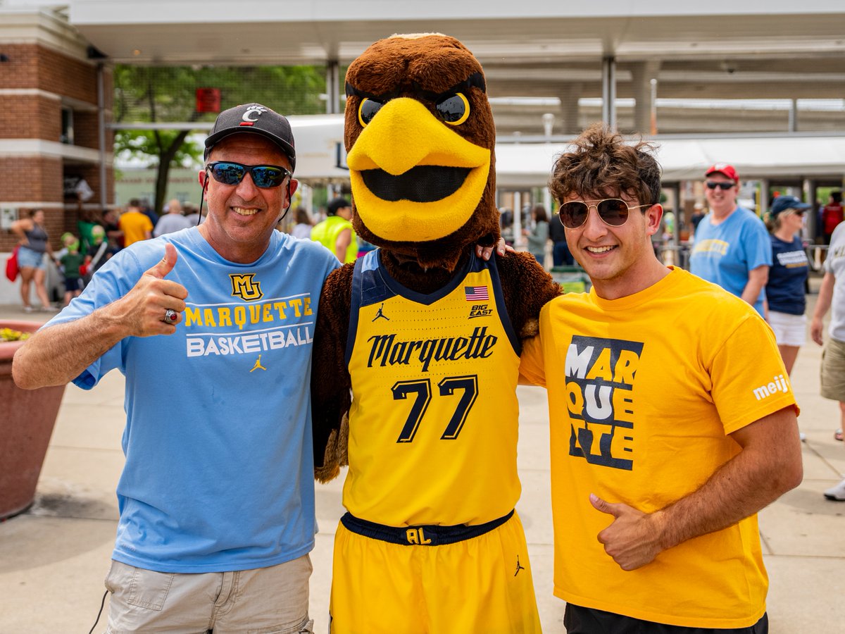 Marquette Alumni (@marquettealumni) on Twitter photo 🚨Today is College Pride day at <a href="/Summerfest/">Summerfest</a>!🚨
💙Free admission for anyone wearing a <a href="/MarquetteU/">Marquette University</a> t-shirt or hat
💛We'll be located near the mid-gate entrance from noon to 3 p.m. Come say hi!
💙Stay connected with us for a chance to win Marquette swag!
linktr.ee/muaaconnect 🚨Today is College Pride day at <a href="/Summerfest/">Summerfest</a>!🚨
💙Free admission for anyone wearing a <a href="/MarquetteU/">Marquette University</a> t-shirt or hat
💛We'll be located near the mid-gate entrance from noon to 3 p.m. Come say hi!
💙Stay connected with us for a chance to win Marquette swag!
linktr.ee/muaaconnect