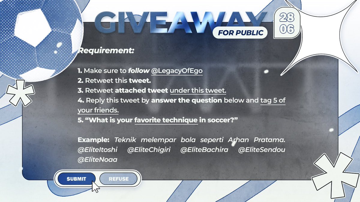 Now or never! We have more available slots for 3 lucky candidates! Kindly take heed to the details provided below to sign up yourself. Make sure you don't missed a single requirement. The giveaway will be held until June 29, 2024 at 7 PM (GMT+7). Good luck!